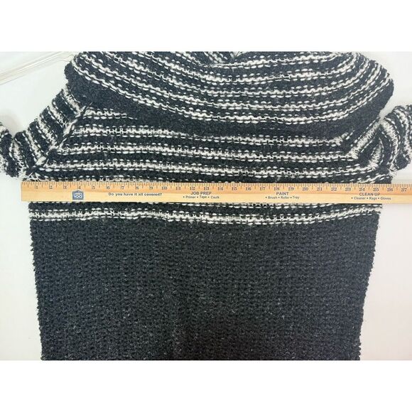 Free People Sweater Women's Medium Oversized Chunky Knit Striped Wool‎ Blend - Picture 5 of 8